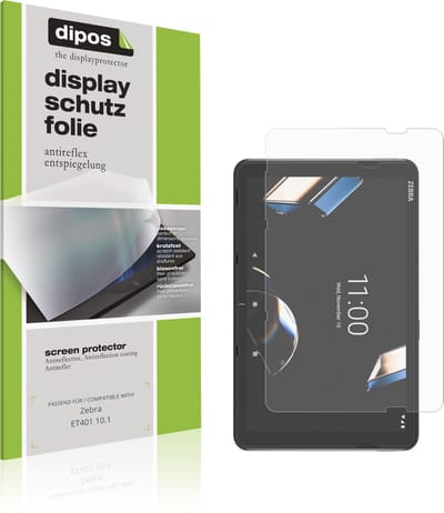 dipos – 2x Matte Beschermfolie geschikt voor Zebra ET401 10.1 | Krasbestendige & antireflecterende Screenprotector Ultra-Thin