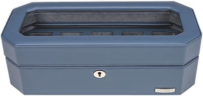 WINDROSE sieradendoos Tempora Watch Box Blue donkerblauw
