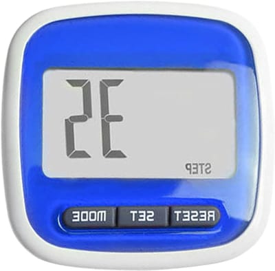 Stappenteller Clip - Activiteit Tracker - Dagelijkse Activiteit - 3D Triaxiale Sensor - 5x5x2cm - Blauw