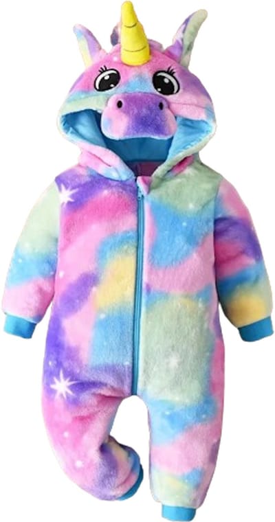 Mastersøn Eenhoorn Onesie Kinderen - Meisjes Unicorn - Maat 104 Pyjama