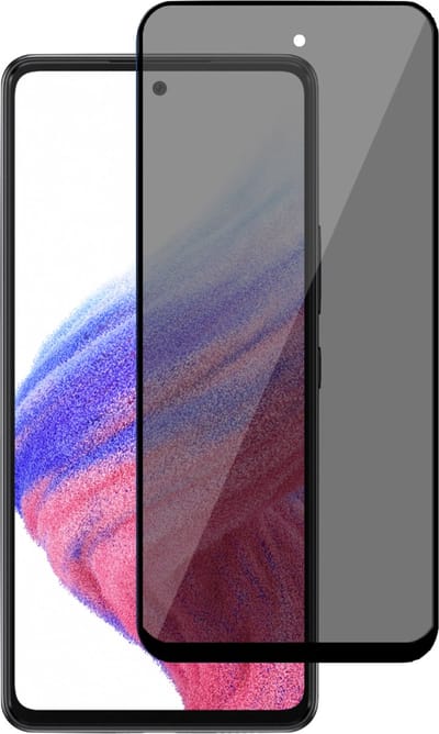 Privacy Screenprotector geschikt voor Samsung A53 5G - Privé Geschikt voor Samsung A53 5G Beschermglas Screen Protector Glas