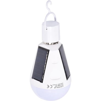 Ampoule LED à panneau solaire portable étanche pour intérieur/extérieur, lampe de secours pour randonnée, camping, 12 W