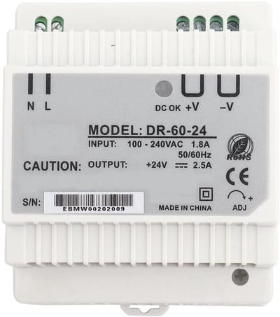 Vt products - Dr-60-24 DIN-railmontage - Schakelende voeding - Stevige AC DC Shell