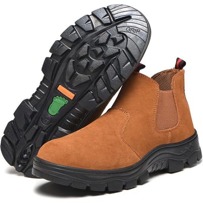 Chaussures de sécurité pour le travail, résistantes aux chocs et aux perforations, bottes anti-poussière, protection de sécurité à une pédale, chaussures résistantes à l'huile 46 black