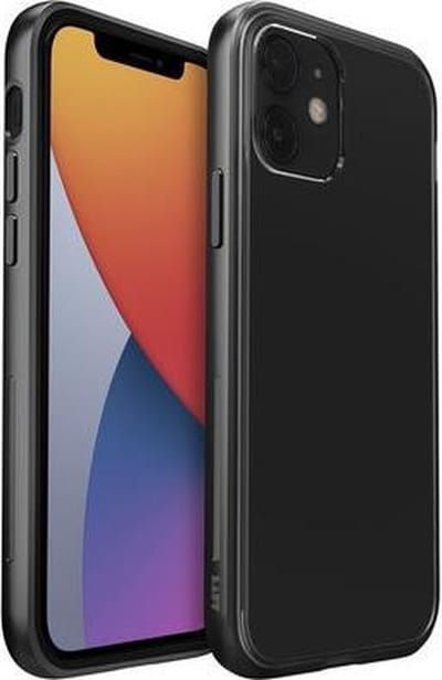 LAUT Exoframe bumper iPhone 12 mini hoesje Zwart