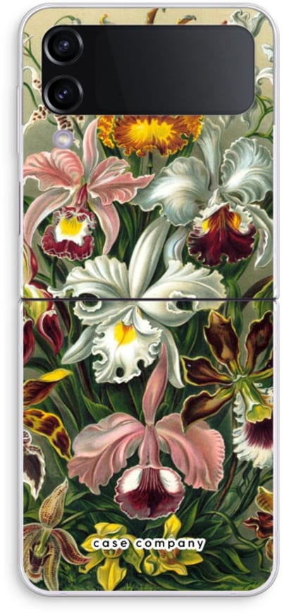 Case Company® - Hoesje geschikt voor Samsung Galaxy Z Flip4 hoesje - Haeckel Orchidae - Soft Cover Telefoonhoesje - Bescherming aan alle Kanten en Schermrand