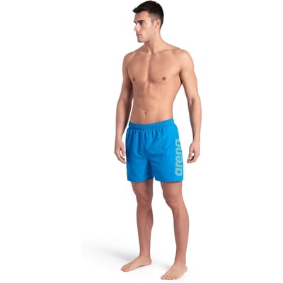 Arena Fundamentals Logo Boxer R Blue Lake-soft Green Taglia: XXL | Pantaloncini da bagno Outlet | Uomo | Blu