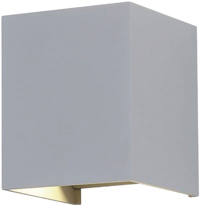 V-TAC VT-759-12-G-N LED Vierkante Wandlamp - Bridgelux - IP65 Waterdicht - Grijs - 11W - 1360 Lumen - 4000K