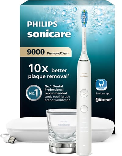 Philips Sonicare DiamondClean 9000 - Elektrische tandenborstel - Wit - Oplaadglas - HX9911/27