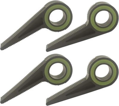 Deurstop Wig - Deurvanger Rubber - Bescherming Deurpanelen - Zachte Rubber Constructie - 4 Stuks - Zwart
