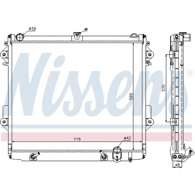 Radiator, motorkoeling NISSENS 646827