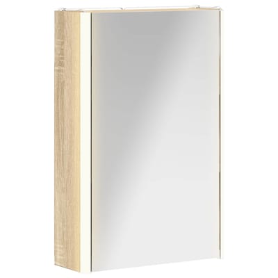 vidaXL - Badkamerspiegelkast - Sonoma - Eik - 33 - x - 11,5 - x - 50 - cm - Bewerkt - hout