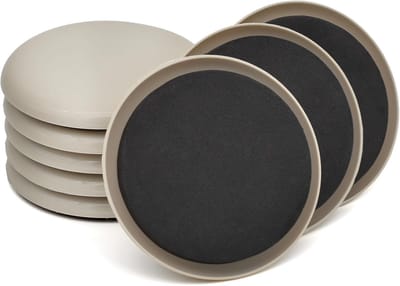 8 stuks 3,5 inch meubelschuifregelaars, meubelschuifregelaars pads voor hardhouten vloeren, stoelpoten, vloerbeschermers, zware meubelverhuizers schuifregelaars, verplaatsen meubels gemakkelijk en