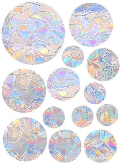 Allecto - Cirkel Glas Raamstickers - Vogel Raamstickers - Decoratief