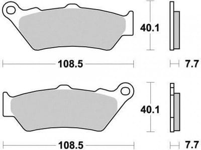 Ap Racing remblok voor Honda 650 Dominator motorfiets 1996 tot 2001 LMP274SF nieuw