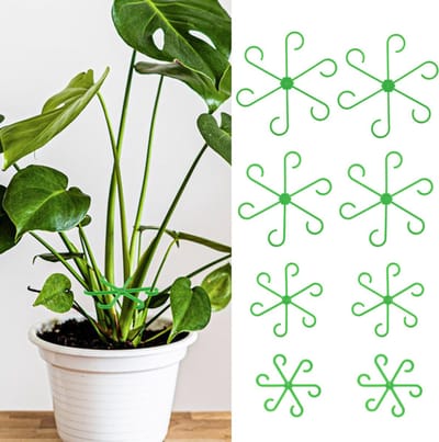 8 stuks plantensteun, vaste plantenhouder, plantenklemmen ter ondersteuning, herbruikbare plantensteunring voor Monstera-planten, bloemen, hortensia's, rozen, tomaten