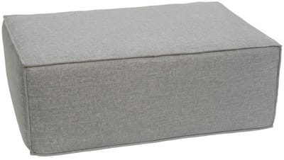 Ottomane/accessoires voor bank MCW-O54, voetenbankje, recamier, chaise longue, stof/textiel 300 g/m² 38x97x70 cm ~ lichtgrijs