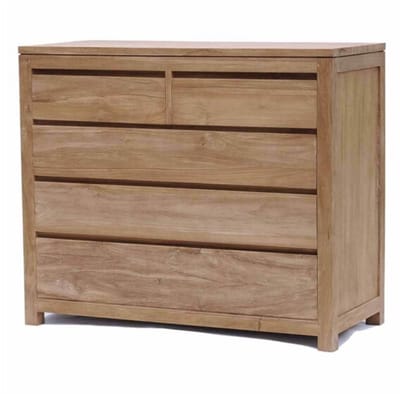 Tower Living Ladekast Corona teakhout 110x95 cm - Dressoir