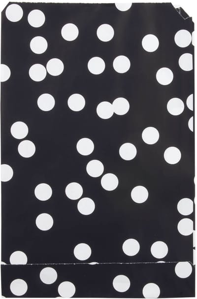 200x Papieren Zakjes Dots 17x25cm