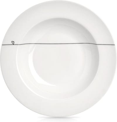 Diep Bord Porselein Wit HART 22 cm, 250 ml - Soepbord - Diepe Borden - Pastabord