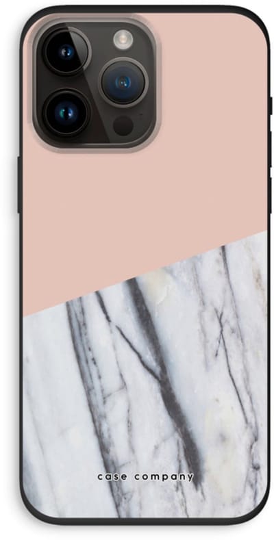 Case Company® - Hoesje geschikt voor iPhone 14 Pro Max hoesje - A touch of peach - Biologisch Afbreekbaar Telefoonhoesje - Bescherming alle Kanten en Schermrand