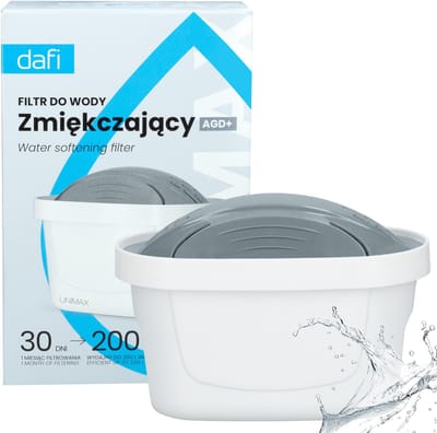 Dafi Unimax AGD+ Waterfilter – Filter voor Hard Water vermindert Kalk, Chloor en Zware Metalen – Geschikt voor Dafi Crystal, Astra, Mila – 1 Stuk