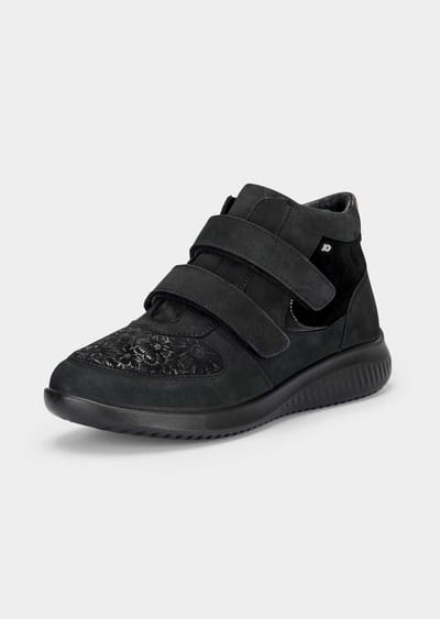 Enkellaarsjes van stretchmateriaal ideaal voor hallux valgus - zwart - Gr. 36 van Goldner Fashion
