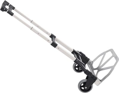 Opvouwbare steekwagen met telescopische eigenschappen, aluminium, 70 kg draagvermogen