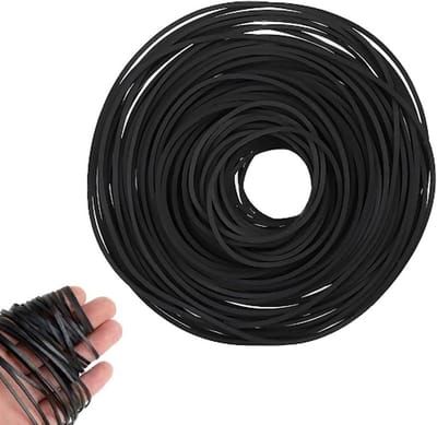 2 packs rubberen aandrijfriemen voor cassette- en CD-recorders, geschikt voor machines van 45-120mm, ideaal voor vervanging en reparatie