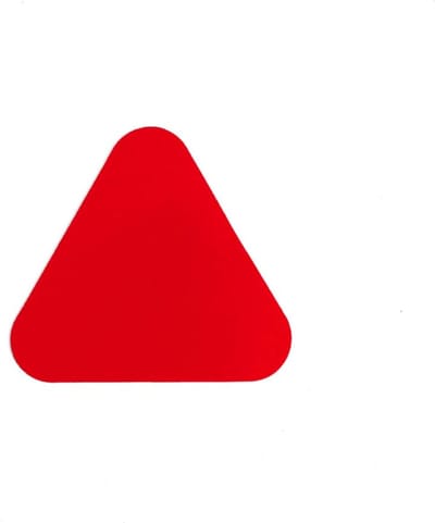 Haaientanden (20 stuks) - Rood 100 x 91 mm Anti-slip-vloersticker