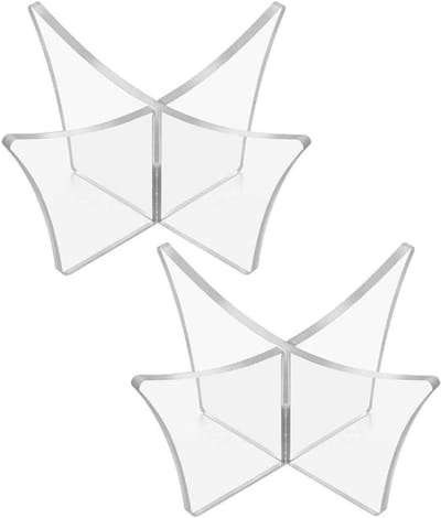Allecto Plus - 2 stuks Acryl Balstandaard Displayhouder voor Voetbal Basketbal Volleybal Handbal - Transparant