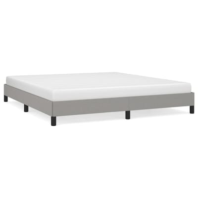 vidaXL - Bedframe - zonder - matras - stof - lichtgrijs - 160x200 - cm