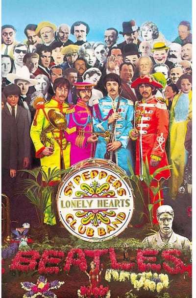 The Beatles - Sgt Pepper Textiel Poster - Multicolours