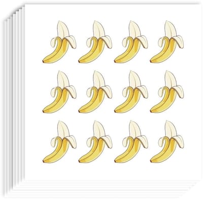 Dailygoody - Bananenstickers - Zelfklevende stickers - Ideaal voor scrapbooking - Geel - Creatieve decoratie - 240 stuks - Geschikt voor volwassenen,