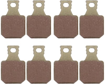 Dailygoods - Fietsremblokken - Schijfremmen - Hoogwaardige kwaliteit - Goud - Gesinterd metaal - Compatibel met Magura MT5 MT7 - 4 paar