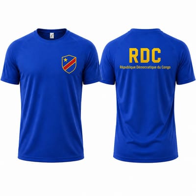 Landenteams DR Congo - WK 2026 - Voetbal Shirt - Maat S - Voetbaltenue - Voetbal Spullen - Dry Fit - Ademend - Mesh - Raglan Mouwen