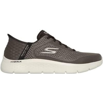 Skechers Go Walk Flex New World Heren Sneakers - Bruin
