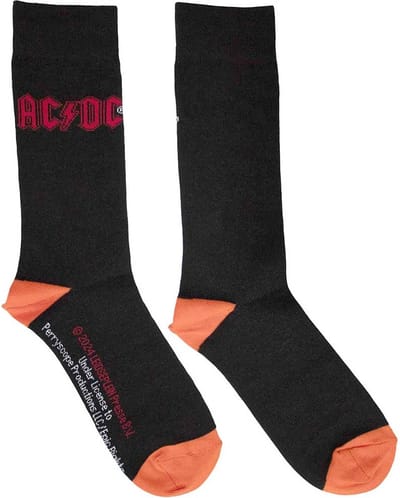 AC/DC - Red Logo Sokken - EU 39-45 - Zwart