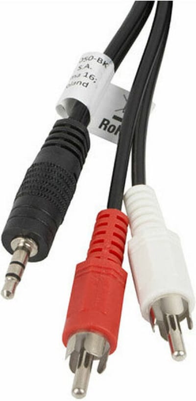 Lanberg CA-MJRC-10CC-0050-BK audio kabel 5 m 3.5mm 2 x RCA Zwart