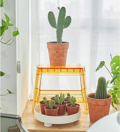 Opvouwbare trapladder - Draagbare kruk - Kleine ruimtes - Lichtgewicht acryl - 100 kg capaciteit