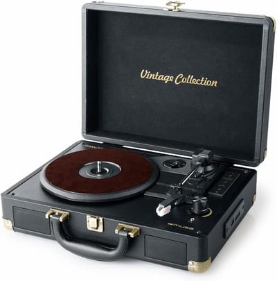 Platenspeler met 3 Snelheden (33/45/78) - Inclusief Bluetooth, USB en Ingebouwde Speakers