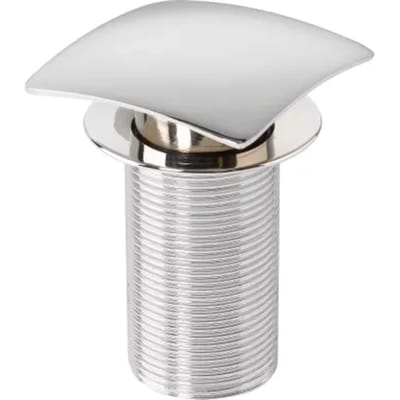 Wirquin Wastafelplug Quick-clac Zonder Overloop Chrome Vierkant 75mm