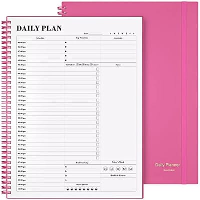 Ongeplande Daily Planner met To-Do Lijst en Uurschema's - Afsprakenboek 8,5" x 11"