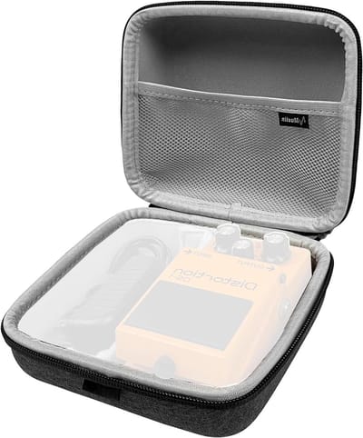 Draagbare gitaar effectpedal tas met gevoerde binnenkant voor veilige opslag van pedalen en accessoires, geschikt voor BOSS, Pulze mini en meer