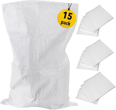 Robuuste Bouwzakken voor Puin en Tuinafval - 50x75cm - 15 Stuks
