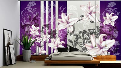 Flower Floral Pattern Photo Wallcovering