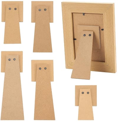 Dailygoods- Fotolijst 5 Stuks - Zelfklevende Standaard - Vervangende Beugel - Maten 120x71/147x71/166x71/196x77/227x76 - Ezelrug - Geschikt voor Diverse Projecten - Fotolijststeun