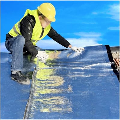 Zelfklevende Dakbedekking - Waterdichte Tape - Dak Reparatie - Snel Lekdicht - 10 Meter Lengte - Zwart