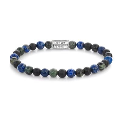 Rebel and Rose - RR-60141-S-L - River Deep - Armband - Maat L - kralenarmband - 19 CM - 6 MM