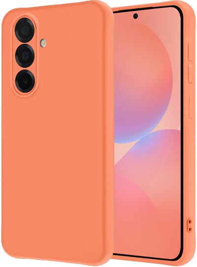 Hoesje - Geschikt voor Samsung Galaxy A36 - Sterk & Shockproof - Hoes Cover - Siliconen Case - Perzik